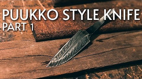 Making a puukko style damascus knife (part 1)