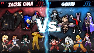 [IKEMEN GO] 8V8 TURN AI BATTLE - Team Jackie Chan vs Team Goku