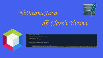 Netbeans Java DB Classı Yazma
