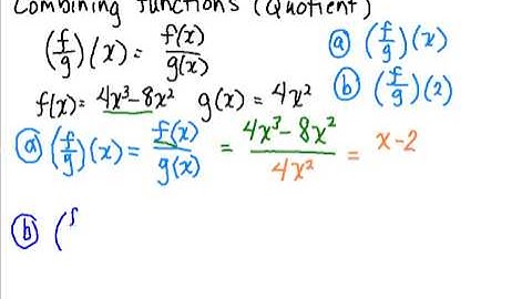 Combining Functions (Quotient)