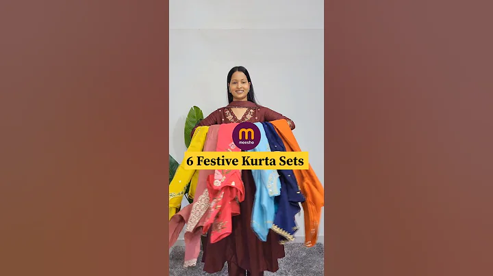 Meesho Festive Kurta Set Haul🌸✨️ #meesho #meeshohaul #meeshofinds #kurtaset  #chatpuja2025