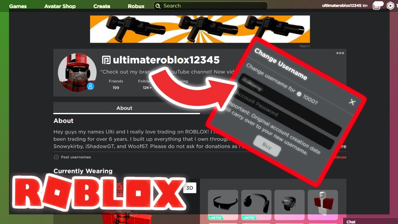 Roblox account name is crushshow