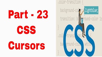 CSS Cursors in Tamil | CSS Tutorial in Tamil | Part - 23