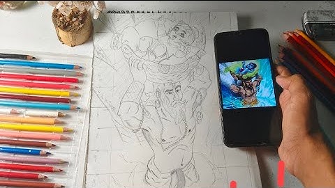 Draw with me 🎨 - krishna drawing ,outline tutorial , step by step 🎨😍