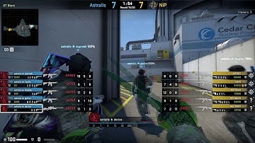 CS:GO POV Demo Astralis device (24/14) vs NiP (de_nuke)