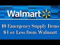 10 Emergency Supply's $1 or Less from Walmart ~ Preparedness