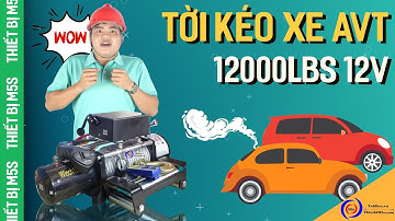 Tời điện kéo xe12v 12000Lbs giá rẻ, mua tời ắc-quy siêu khỏe