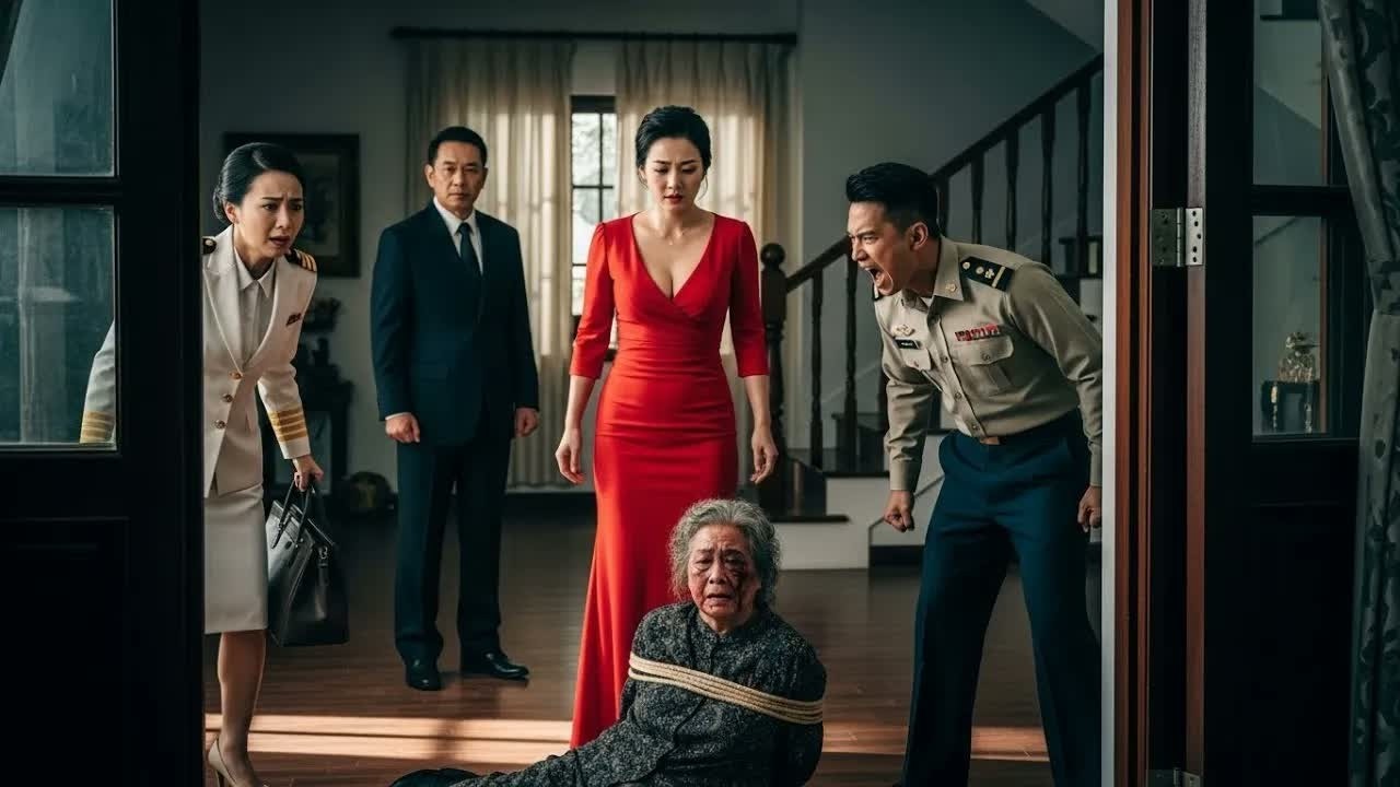 Ngay lúc trung tá bước vào nhà, cảnh tượng trước mắt khiến anh không tin nổi