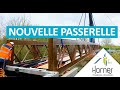  pose dune nouvelle passerelle  harnes  vido par drone 