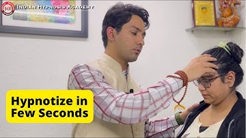 Hypnotize in Few Seconds | Quick Hypnosis Induction Technique by Tarun Malik (in Hindi)