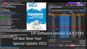 UFI UFS ToolBox for UFI-UFS Prog release Update 2022