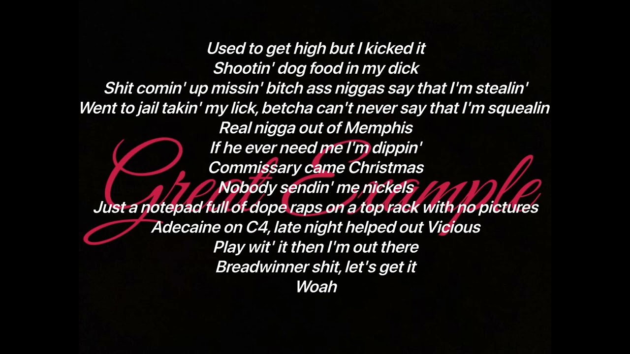 Kevin Gates - Great Example (Lyrics Video)