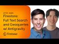 Firebase After Hours #24: Firestore Full Text Search & Geoqueries built with Antigravity