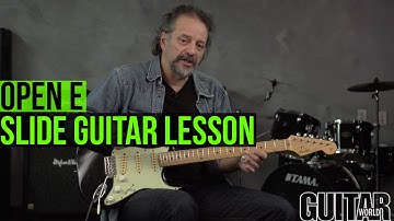 Slide Guitar Lesson - Open E Tuning - Great for Slide Guitar!