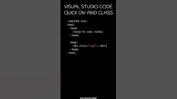 How To Quickly Add A Div Element With A Class Attribute In Visual Studio Code?