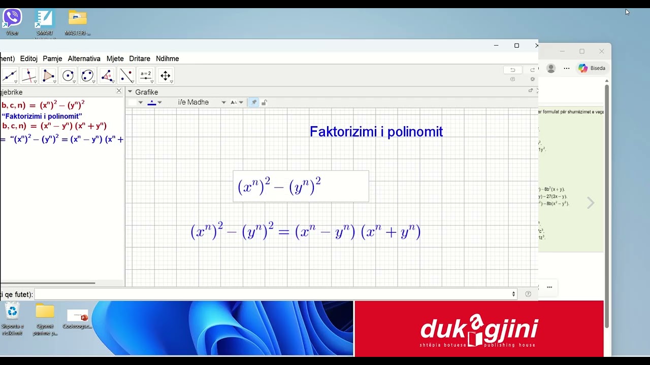 GeoGebra  Katrori i binomit