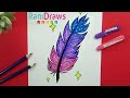 Cómo dibujar una PLUMA - paso a paso