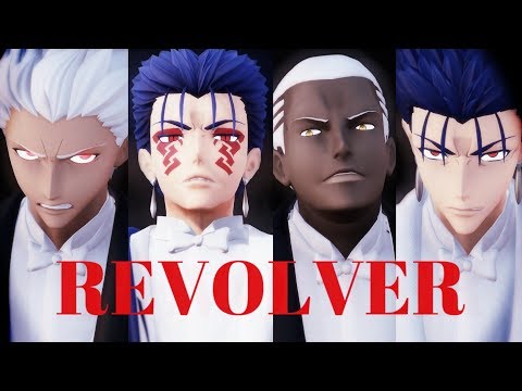 【Fate/MMD】REVOLVER【アーチャー】【ランサー】【エミヤ・オルタ】【クー・フーリン・オルタ】