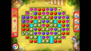 GardenScapes Level 275 no boosters (16 moves)