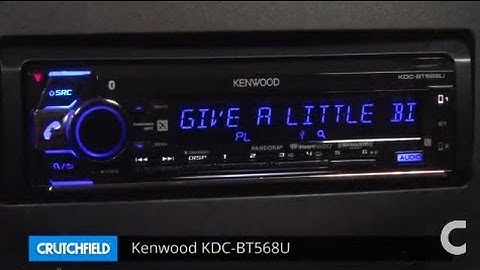 Kenwood KDC-BT568U Display and Controls Demo | Crutchfield Video