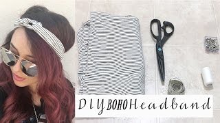DIY Boho Headband (under 3min!) - Sew AND No Sew Options!