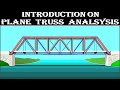 Intro on plane truss analysis - structural analysis