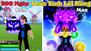Bloxfruit 200 Ngàythức Tỉnh Lôi Tím Từ Lv1 Sức Mạnh Lôi Rồng Siu Bá