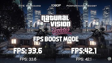 GTA 5 - NaturalVision Evolved + ENB - Performance Mode BENCHMARK Comparison in  i7 8700K + 1060