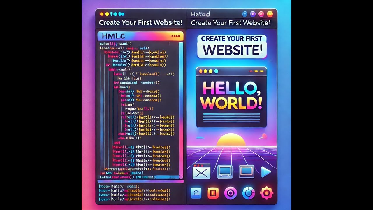 how to create your first website using html and notepad - YouTube