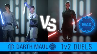 1v2 Duels Compilation with Max level Darth Maul | Star Wars Battlefront II