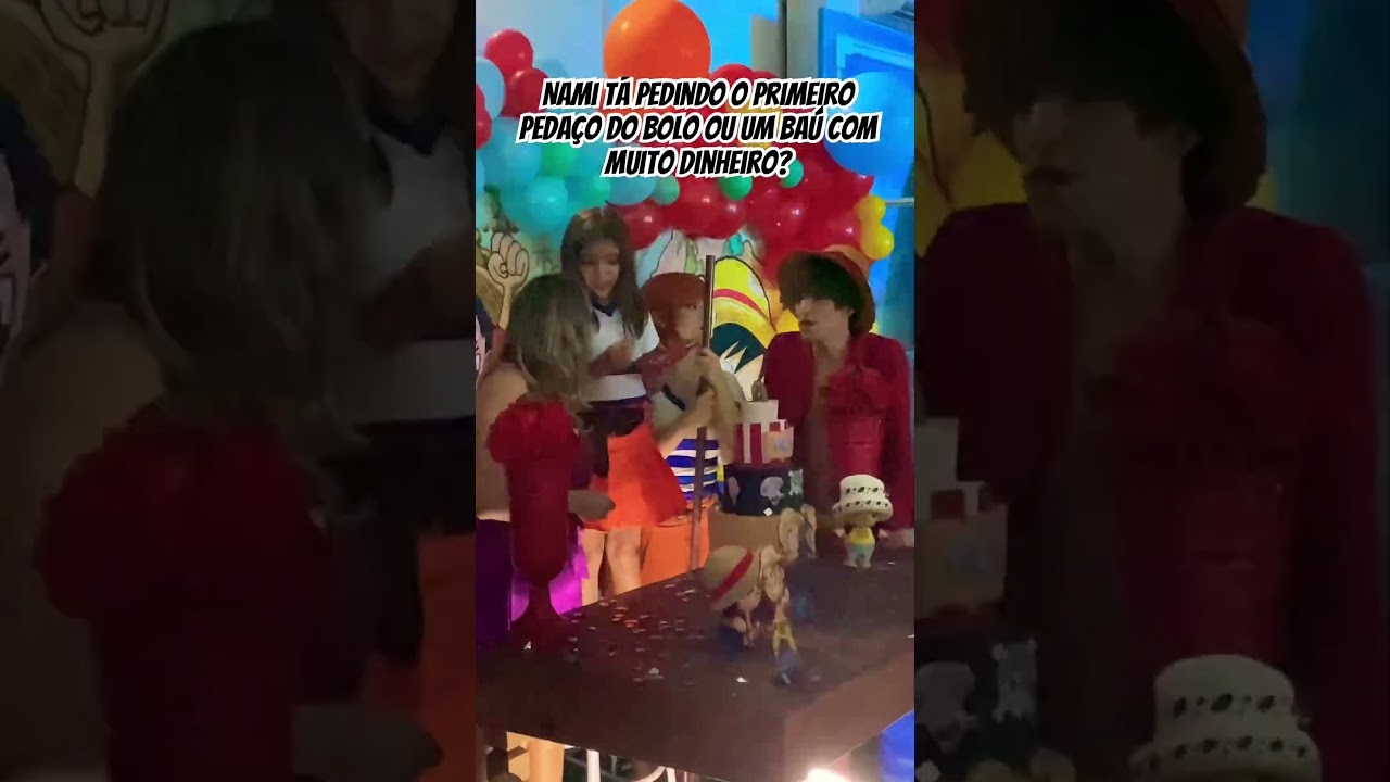 Nami e Luffy aniversário infantil #onepiececosplay #onepiece