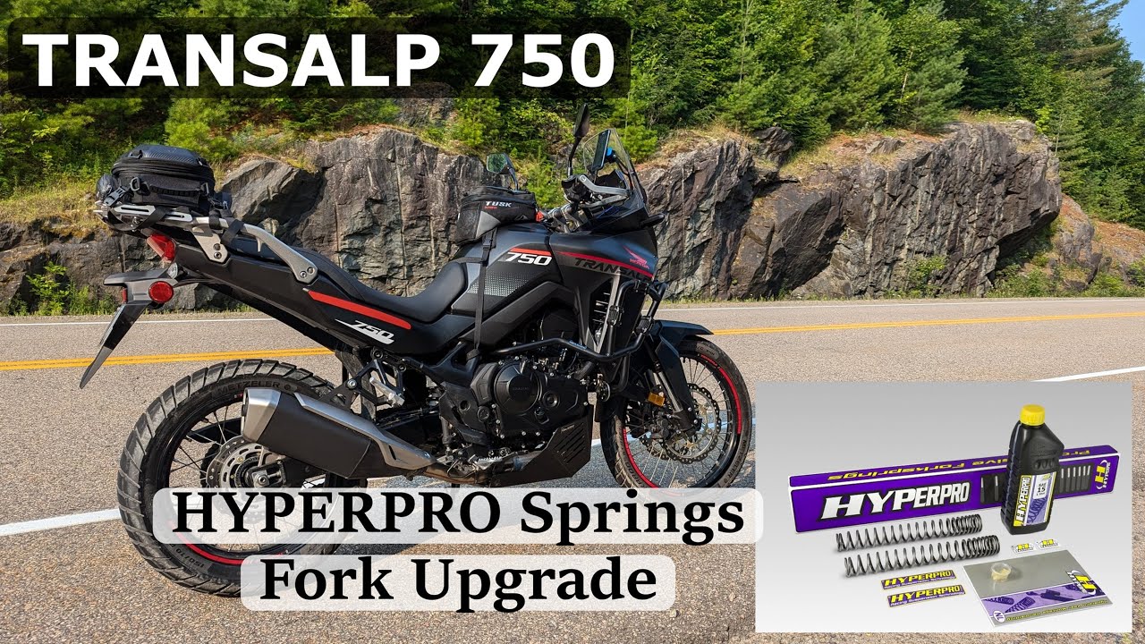 Honda Transalp 750 - Hyperpro fork springs suspension upgrade