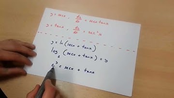 How to differentiate ln(secx+tanx) {implicit differentiation method}