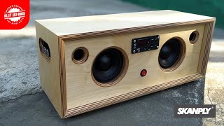 DIY Bluetooth Boombox Speaker | Membuat Speaker Aktif dari SKANPLY® Birch Plywood