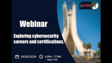 Exploring CyberSecurity Careers & Certifications | OWASP Algiers
