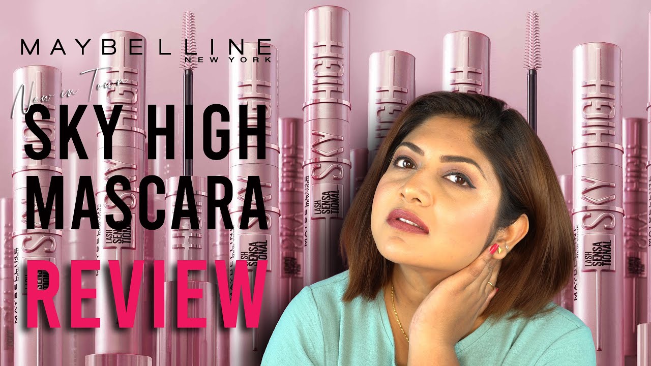 NEW* Maybelline New York Lash Sensational Sky High Waterproof Mascara  Review | #maybelline - YouTube