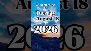 Good Morning it s tuesday