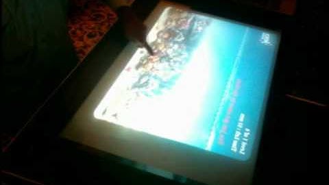 Interactive table touchscreen system by TouchMagix for Merck Pharma, Bangalore, India