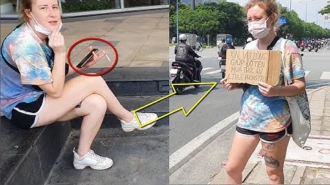 Vạch Trần Cô Gái Tây Lừa Gạt Lòng Thương Cảm Của Người Khác Để Xin Tiền Mang Ra Bùi Viện Để Ăn Chơi