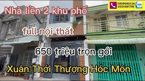 🔴BDS2: Bán nhà chính chủ vừa hoàn thiện full nội thất 650tr | 4,3x14 | ở Xuân Thới Thượng Hóc Môn.