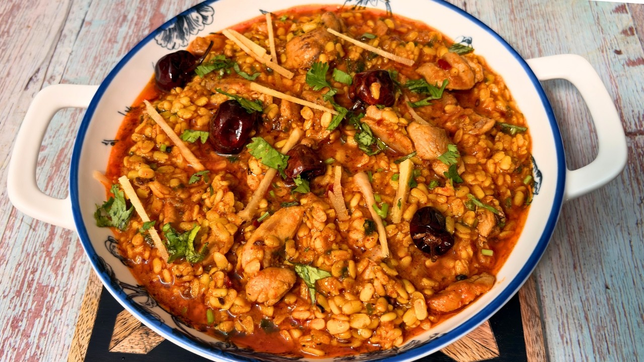 Dhaba Style Chicken Daal Mash Fry | Chicken Daal Mash Recipe | YN Food Affair by YN Food Affair