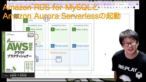 Amazon RDS for MySQLとAmazon Aurora Serverlessの起動のデモ(「AWS認定試験テキスト AWS認定 クラウドプラクティショナー」のデモ)