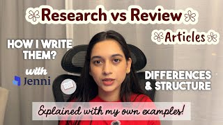 Research Article vs Review Article | Explained for Grad Students & PhDs