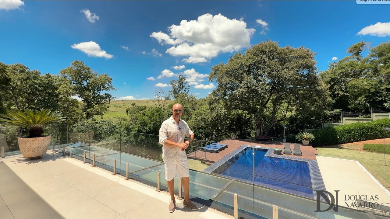 Vista permanente para a mata, piscina suspensa com SPA, gourmet completo | Fazenda Vila Real de Itu