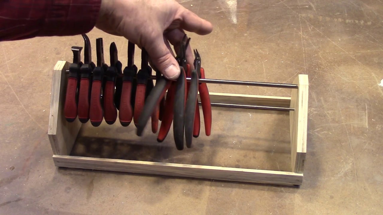 Homemade Plier Rack 