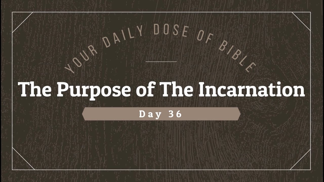 The Purpose of Jesus Incarnation