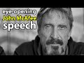 John McAfee`s speech about government, taxes, banks, corruption, and cryptocurrency | John McAfee
