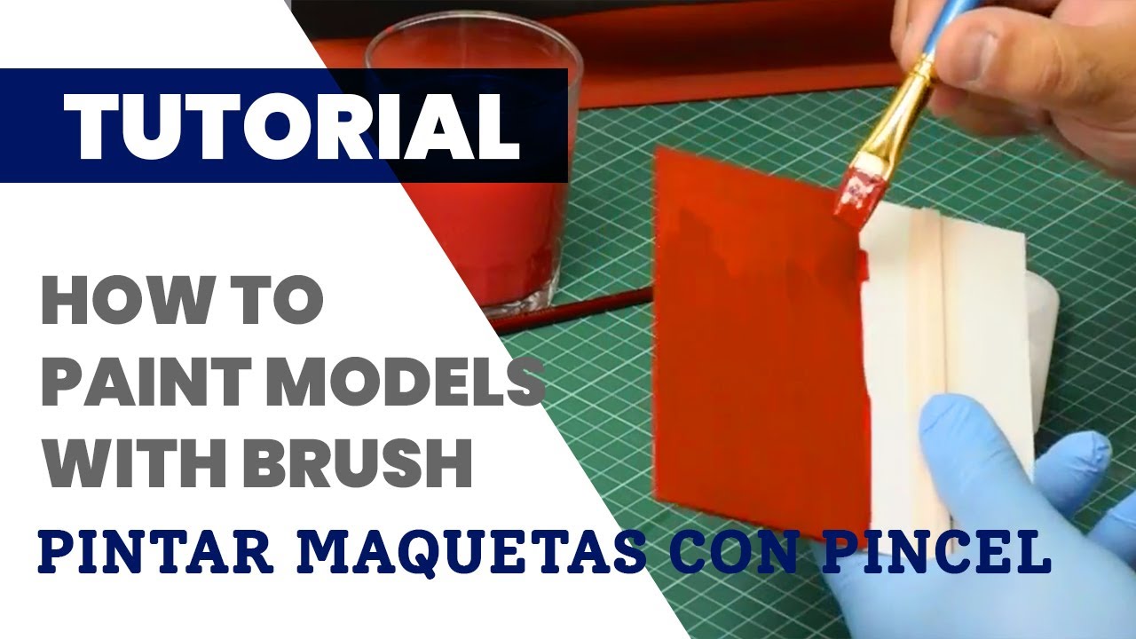 Caucho Avispón africano Tutorial How to paint your model with a brush | Artesanía Latina - YouTube