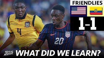 USA 1-1 Ecuador | What did we learn? | Balogun LIFTS the USMNT