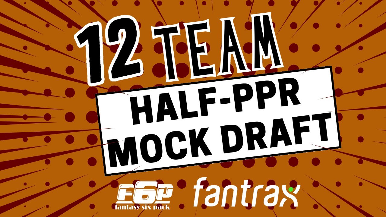 Fantasy Football HalfPPR Mock Draft YouTube